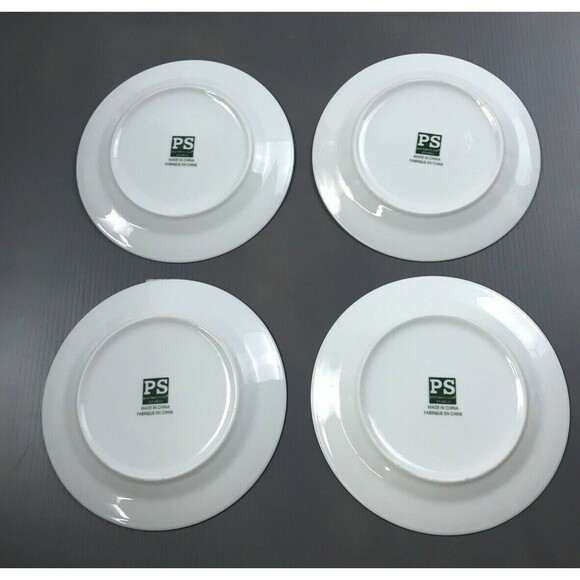 4 Portmeirion Studio Cat Cupcake With Paw Print Border Salad Plates - Picture 6 of 7